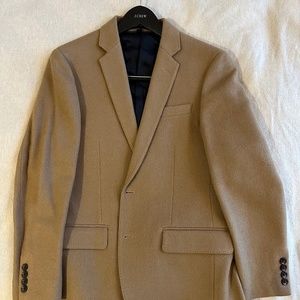 J. Crew camel-colored tweed blazer 38S